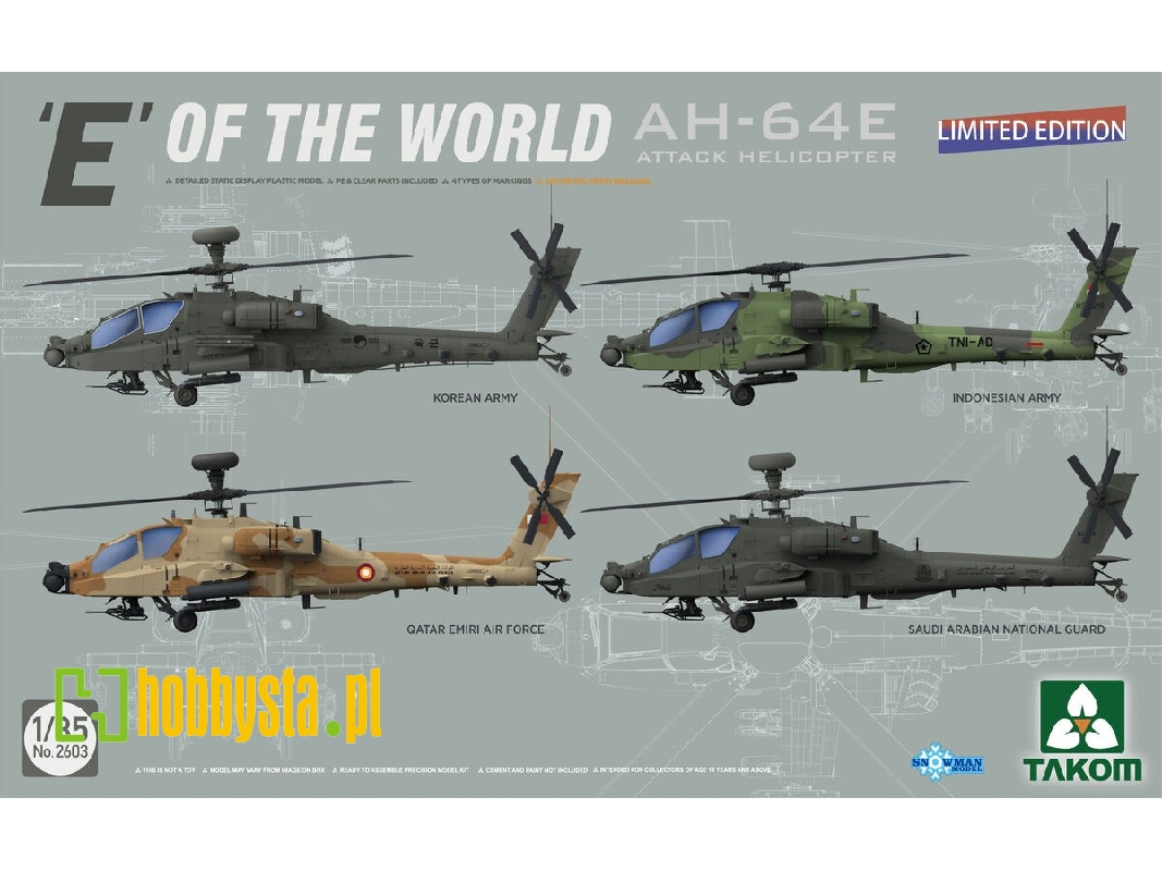 'e' Of The World Ah-64e Attack Helicopter (Limited Edition) - image 1