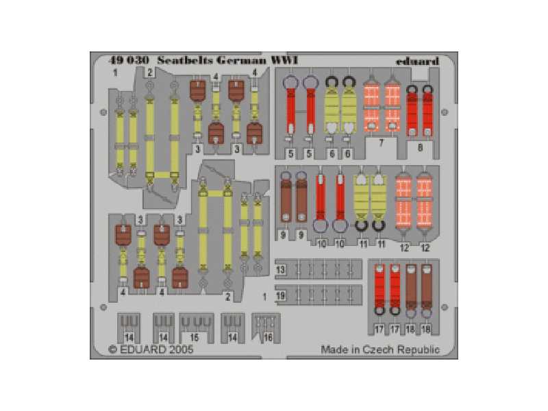Seatbelts German WWI 1/48 - image 1