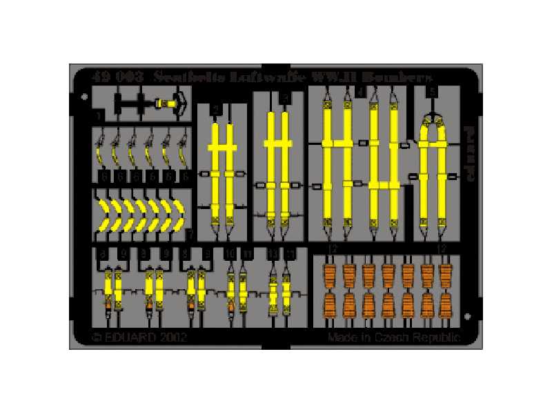 Seatbelts Luftwaffe WWII Bombers 1/48 - image 1 Seatbelts Luftwaffe WWII Bombers 1/48 - image 1