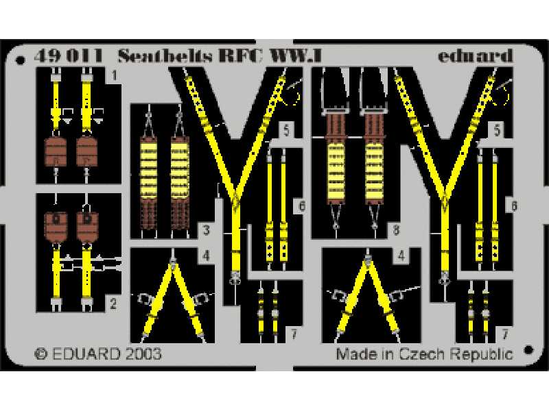 Seatbelts RFC WWI 1/48 - image 1