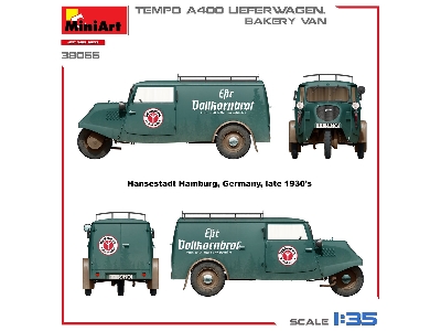 Tempo A400 Lieferwagen. Bakery Van - image 3