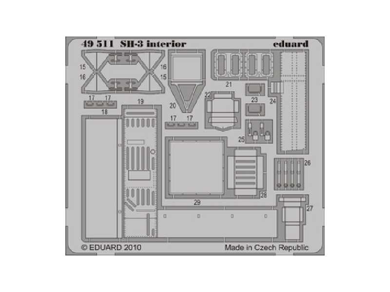 SH-3 interior S. A. 1/48 - Hasegawa - image 1