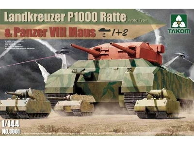 Landkreuzer P1000 Ratte & Panzer VIII Maus - DAMAGED BOX - image 1