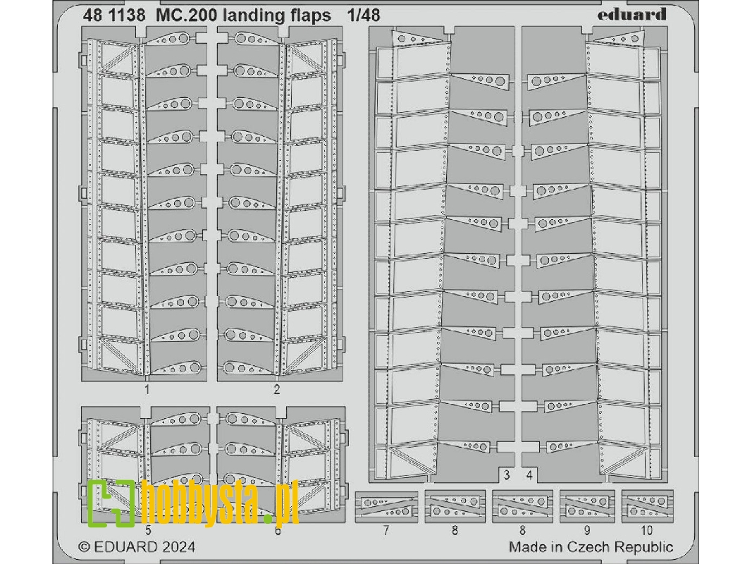 MC.200 landing flaps 1/48 - ITALERI - image 1