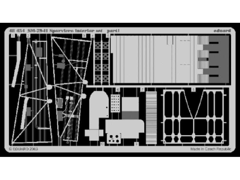 SM 79II Sparviero interior 1/48 - Trumpeter - image 1