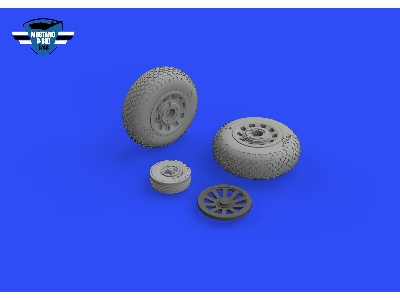 P-51B/ C wheels cross tread 1/48 - EDUARD - image 7