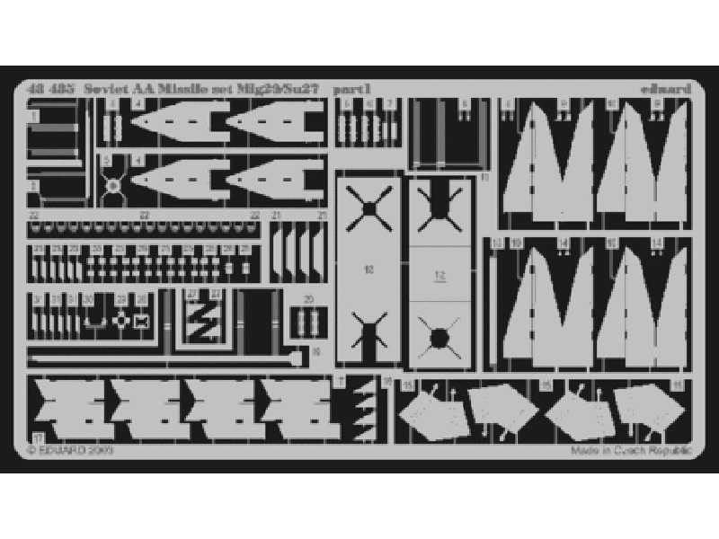 Soviet AA Missile set MiG-29/ Su-27 1/48 - Academy Minicraft - image 1