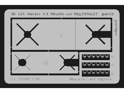 Soviet AA Missile set MiG-29/ Su-27 1/48 - Academy Minicraft - image 3