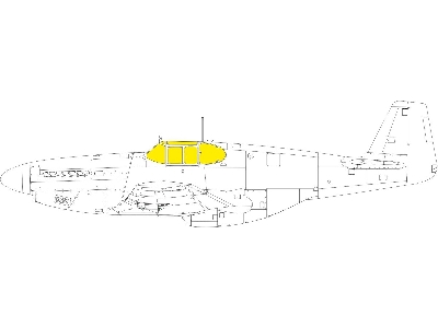 P-51B/ C framed canopy TFace 1/48 - EDUARD - image 1