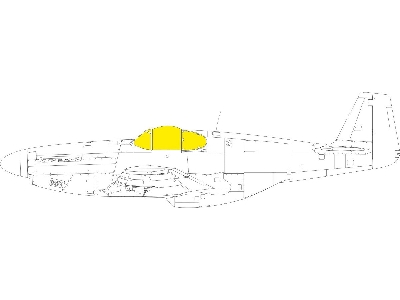 P-51B/ C Malcolm Hood canopy TFace 1/48 - EDUARD - image 1