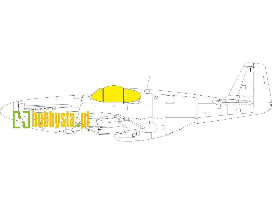 P-51B/ C Malcolm Hood canopy TFace 1/48 - EDUARD - image 1