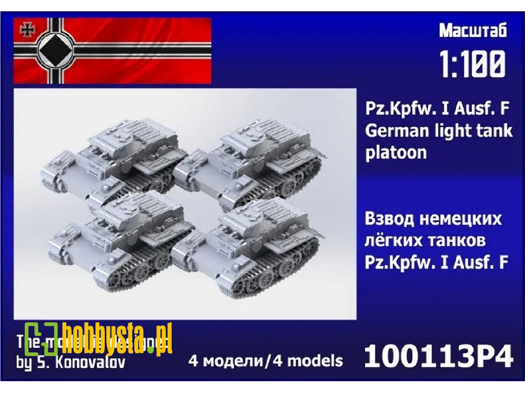 Pz.Kpfw. I Ausf. F German Light Tank Platoon (4pcs) - image 1