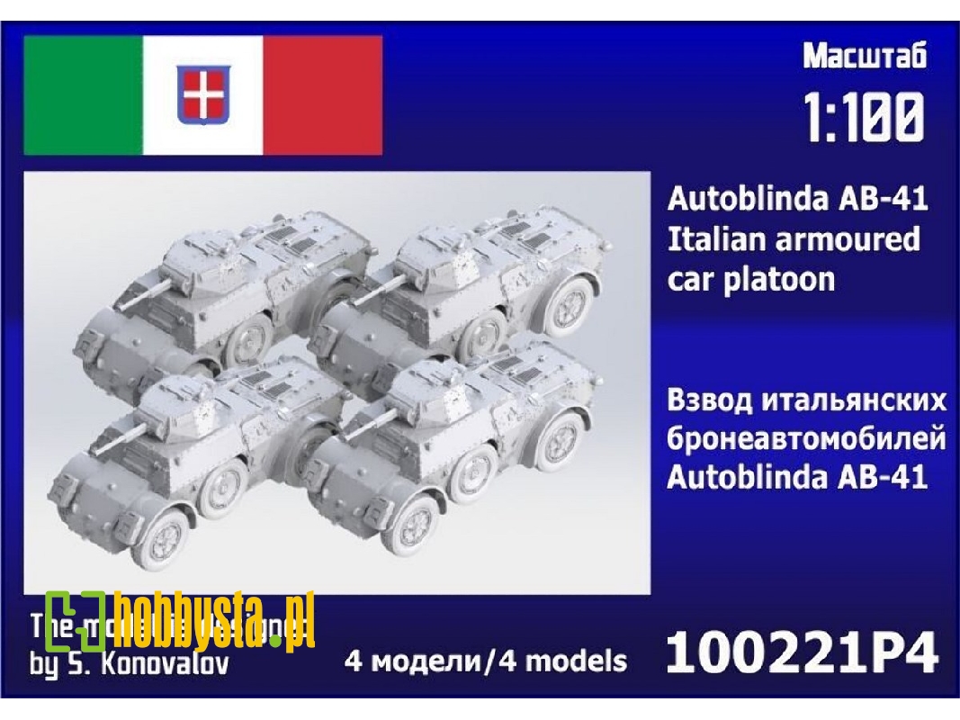 Autoblinda Ab-41 Platoon (4 Pcs) - image 1