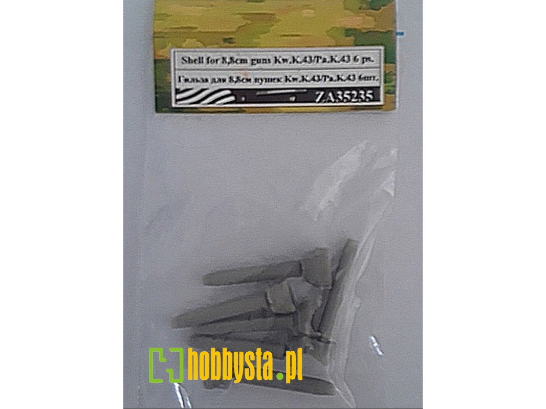 Shell For 8,8 Cm Guns Kwk43/Pak43 (6 Pcs) - image 1