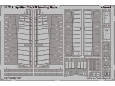 Spitfire Mk. XII landing flaps 1/48 - Airfix - image 1