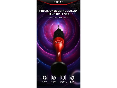 At-shd Precision Aluminum Alloy Hand Drill Set - image 2