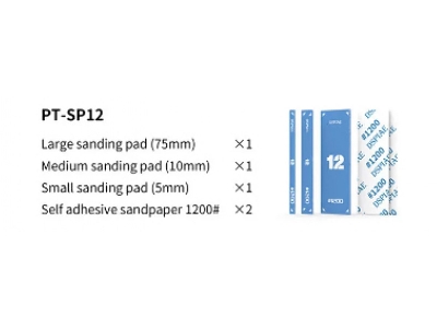 Pt-sp12 Acrylic Sanding Pad Set #1200 (3pcs) - image 7