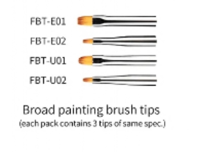 Pt-tb Phoenix Plume Interchangeable Broad Painting Brush Handle - image 7