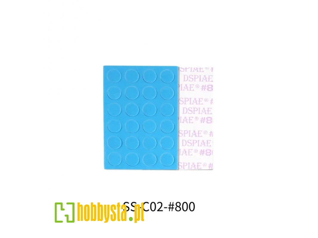 Ss-c02-800 Self Adhesive Sponge Sanding Disc 10mm #800 (24pcs) - image 1