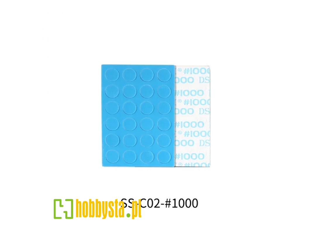Ss-c02-1000 Self Adhesive Sponge Sanding Disc 10mm #1000 (24pcs) - image 1