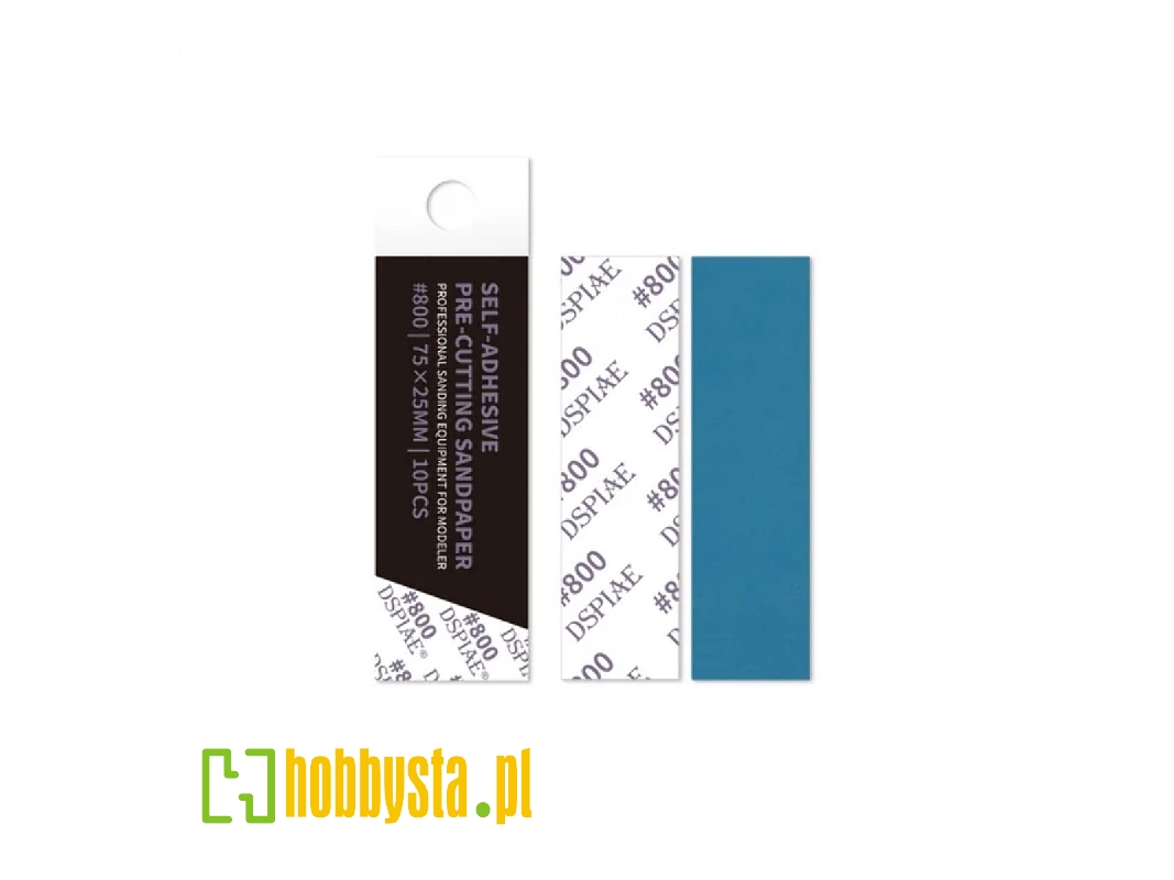 Dsp-800 Reusable Self-adhesive Sandpaper #800 75mm X 25mm (10pcs) - image 1 Dsp-800 Reusable Self-adhesive Sandpaper #800 75mm X 25mm (10pcs) - image 1