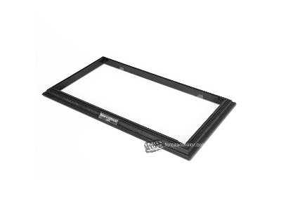 Display Base Frames (Medium Size) 353mm X 200mm X 17mm - Blackwood (3 Metal Nameplates) - image 1