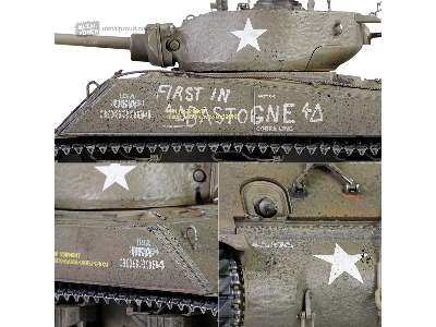 U.S. Medium Tank Sherman M4a3e2 (75) Jumbo 'cobra King' (Engine Plus Series) - image 12