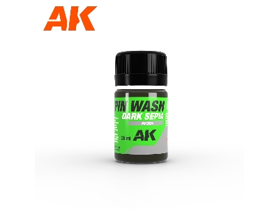 Ak324 Pin Wash - Dark Sepia Enamel - image 1