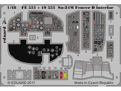 Su-24M Fencer D interior S. A. 1/48 - Trumpeter - image 1