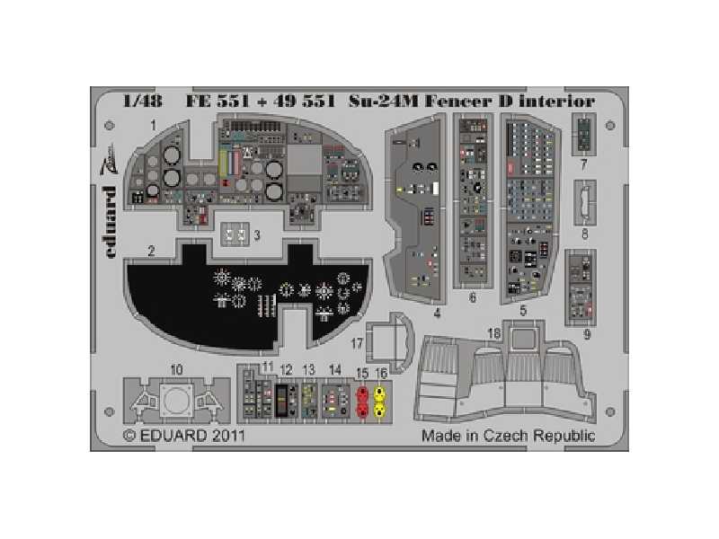 Su-24M Fencer D interior S. A. 1/48 - Trumpeter - image 1