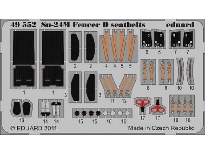 Su-24M Fencer D seatbelts 1/48 - Trumpeter - image 1