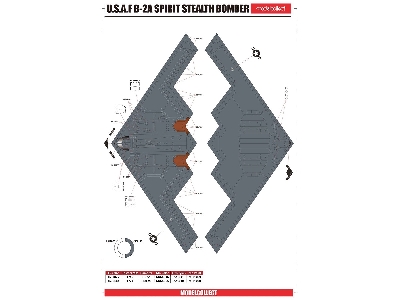Usaf B-2a Spirit Stealth Bomber With Agm-158 Missile - image 17