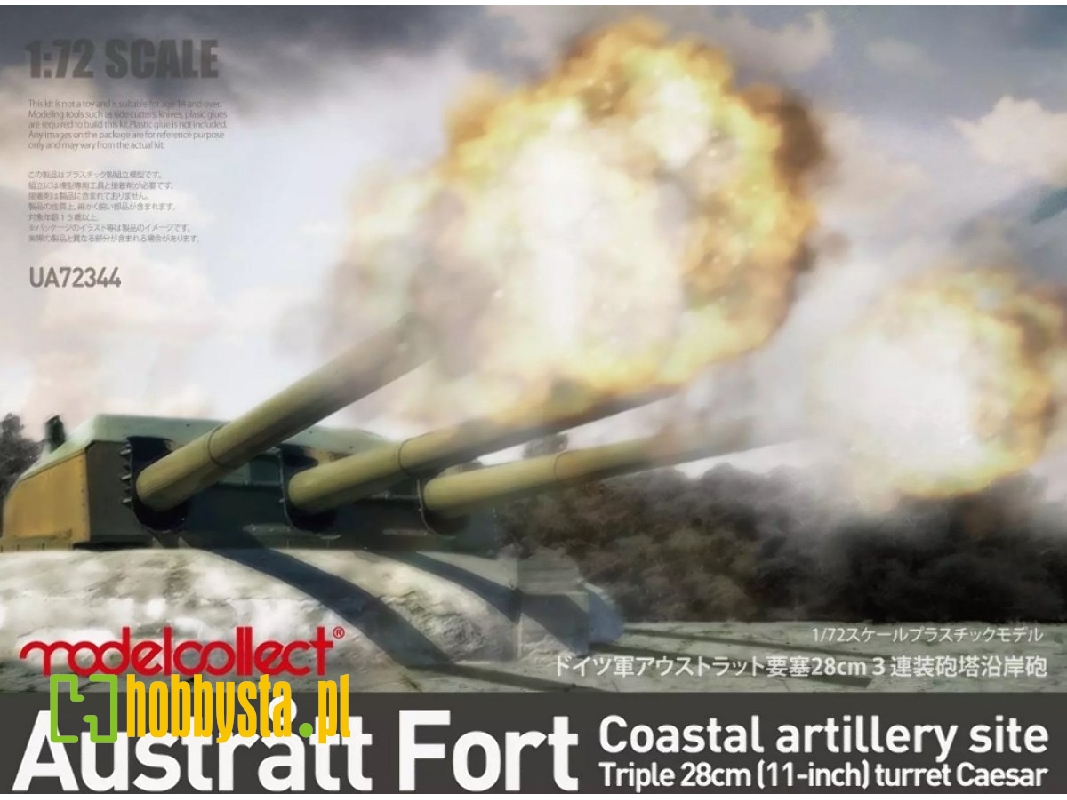 Austratt Fort Coastal Artillery Site Triple 28cm (11-inch) Turret Caesar - image 1