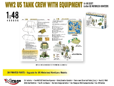 Ww2 Us Tank Crew With Equipment For M8 Scott And Other Us Motorised Howitzers - image 3