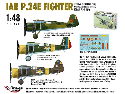 Pzl /Iar P.24e Fighter Romanian Air Force (W/ 3d Printed Parts) - image 6