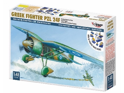 Greek Fighter Pzl 24f W/ 20mm Oerlikon [2022 Upgraded Re-edition] - image 1