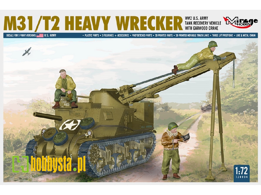 M31/T2 Heavy Wrecker, Ww2 U.S. Army Tank Recovery Vehicle With Garwood Crane - image 1
