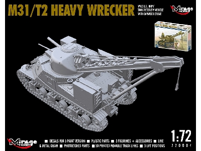 M31/T2 Heavy Wrecker, Ww2 U.S. Army Tank Recovery Vehicle With Garwood Crane - image 6