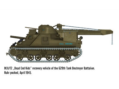 M31/T2 Heavy Wrecker, Ww2 U.S. Army Tank Recovery Vehicle With Garwood Crane - image 8