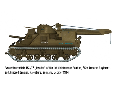 M31/T2 Heavy Wrecker, Ww2 U.S. Army Tank Recovery Vehicle With Garwood Crane - image 9