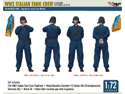 Ww2 Italian Tank Crew (Italian Army Tank Troops Soldiers) - image 2