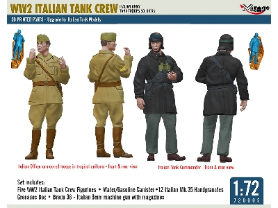 Ww2 Italian Tank Crew (Italian Army Tank Troops Soldiers) - image 3