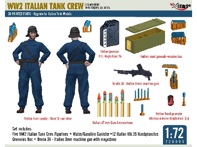 Ww2 Italian Tank Crew (Italian Army Tank Troops Soldiers) - image 4