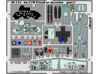 Su-27 Flanker B interior 1/48 - Academy Minicraft - image 1