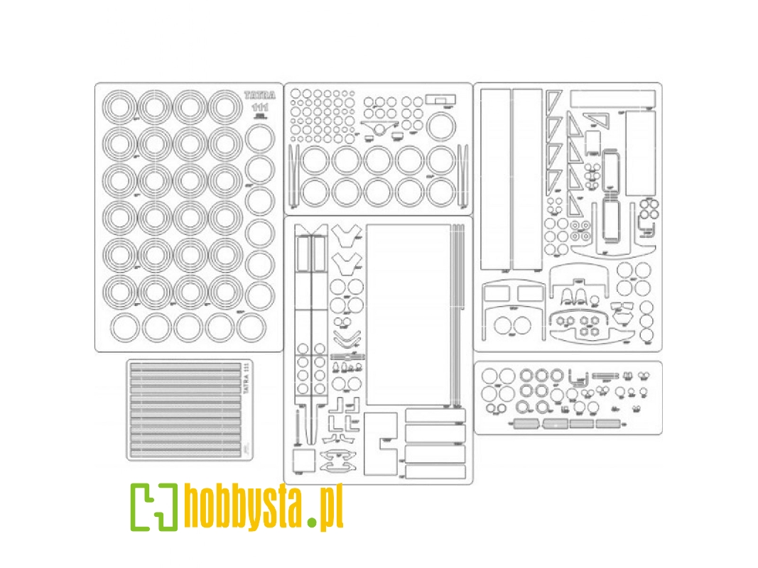 Tatra 111 - Samochód Ciężarowy Szkielet, Detale - image 1