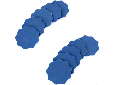 Superfine Scalloped 2000 Grit Pads (Velcro) 32 Mm (10 Pcs) - image 1