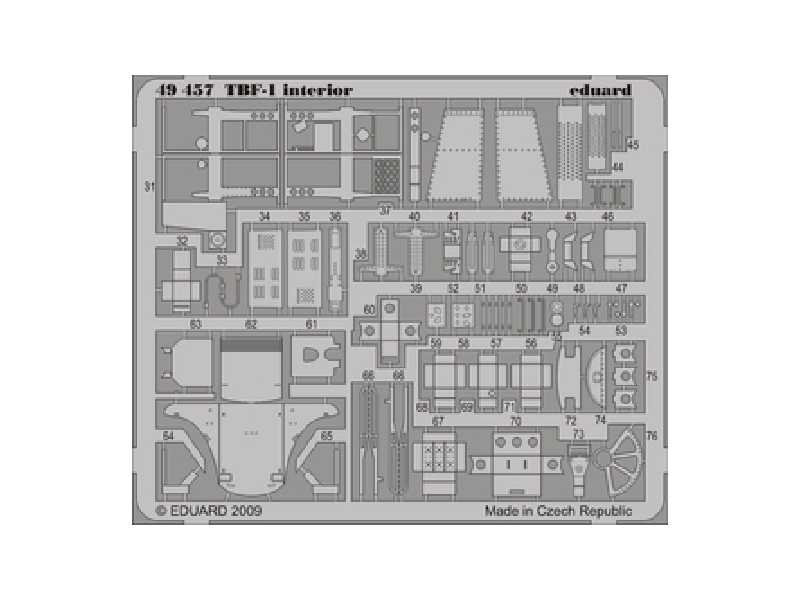 TBF-1 interior S. A. 1/48 - Hobby Boss - image 1