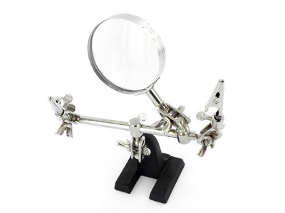 Helping Hands With Glass Magnifier - image 1