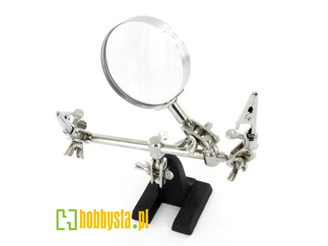 Helping Hands With Glass Magnifier - image 1