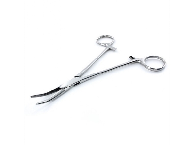Locking Forceps - Curved (155 Mm) - image 1